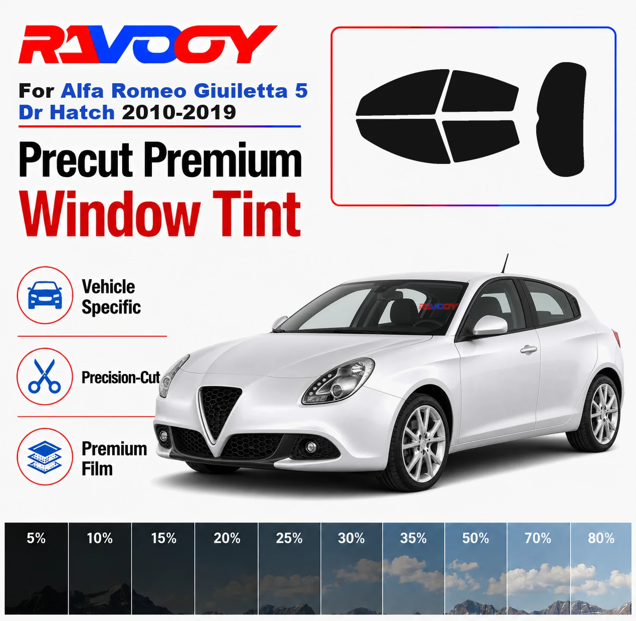 premium-precut-window-tint-kit-front-rear-windows-rear-windshield-for-alfa-romeo-giuiletta-5dr-hatch-2010-2019-nano-ceramic-film
