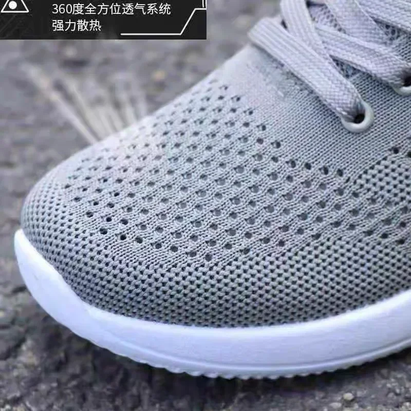 Autumn Comfortable Breathable Flying Woven Men\'s Shoes Fashionable Wear-Resistant Running Shoes Casual Sports Shoes Men