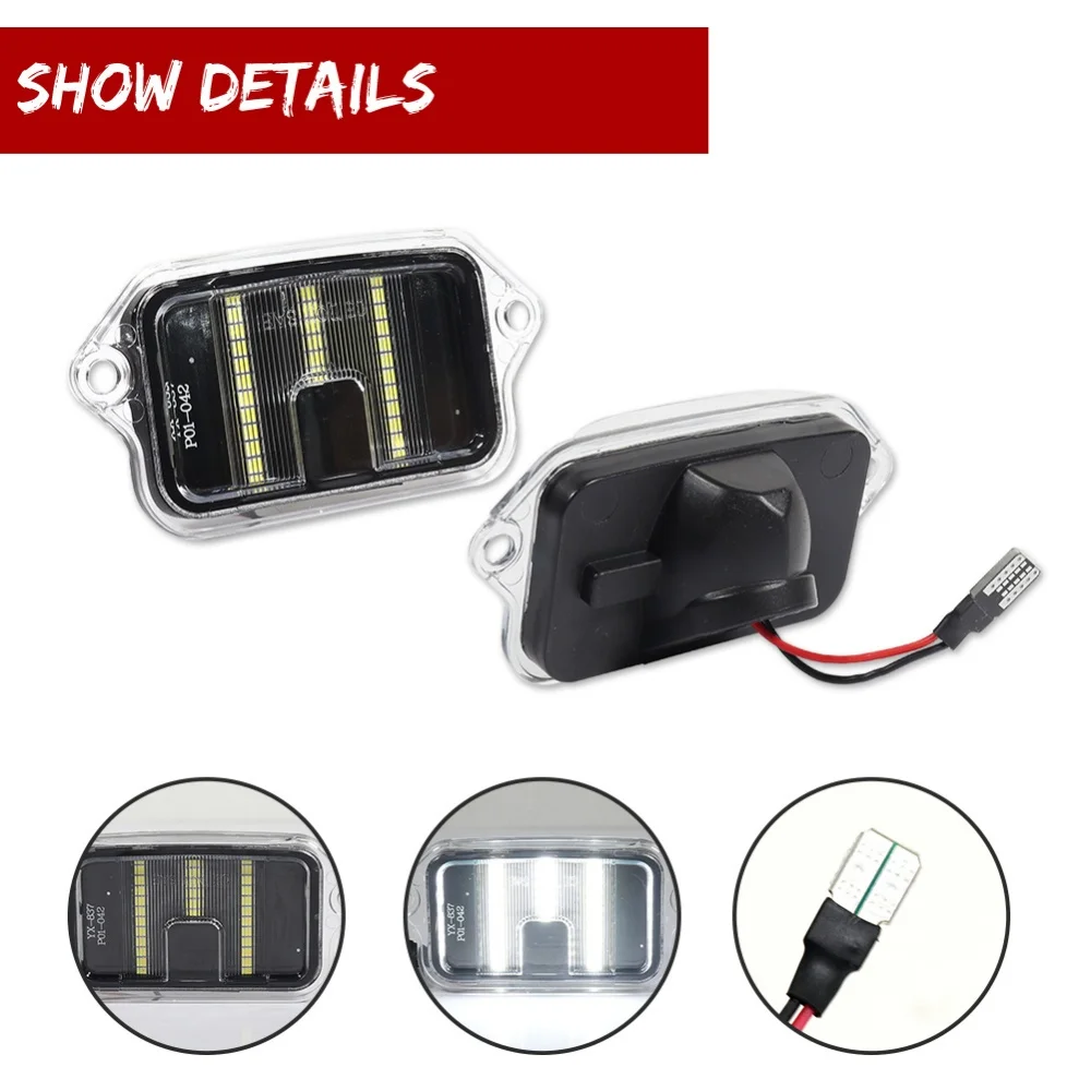1PC White LED Car License Plate Number Light For Ford Mustang Convertible GT Shelby GT500 Bullitt Shelby GT500KR 2005-2009 12V