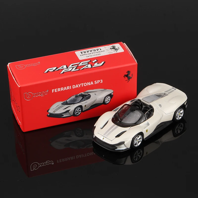 Bburago 1:64 Ferrari Daytona SP3 812 Competizione Car Model Alloy Miniature Diecast Vehicles Toy Voiture Gift Collection