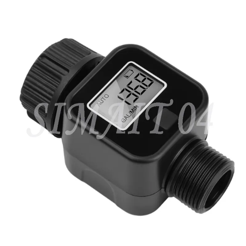 LCD Screen Water Flow Meter 0.5-8 Bar Multifunctional Home Gardening Agricultural Production Electronic Water Flow Recorder