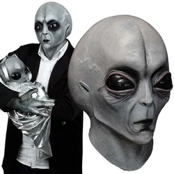 51 Area UFO Alien Skull Mask Cosplay Organism Extraterrestrial Latex Masks Helmet Halloween Carvinal Party Costume Props