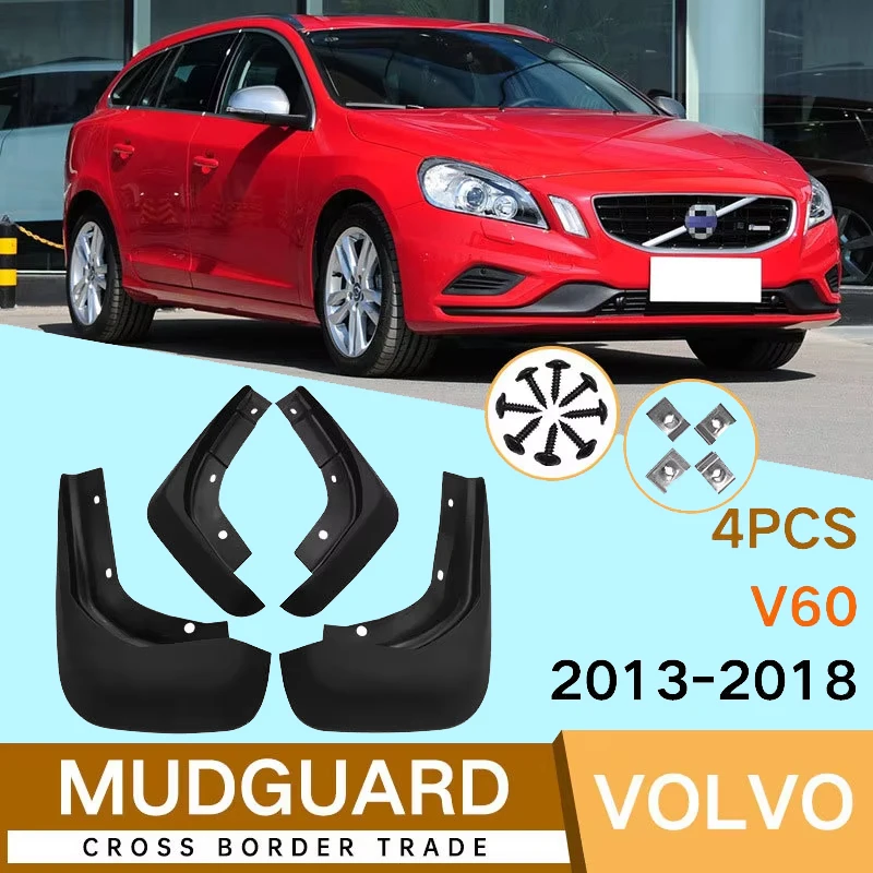 

Mud Flaps for Volvo V60 2013-2018 2014 2015 2016 2017 Splash Guards Fender MudFlaps Front Rear Mudguards Car Accessories