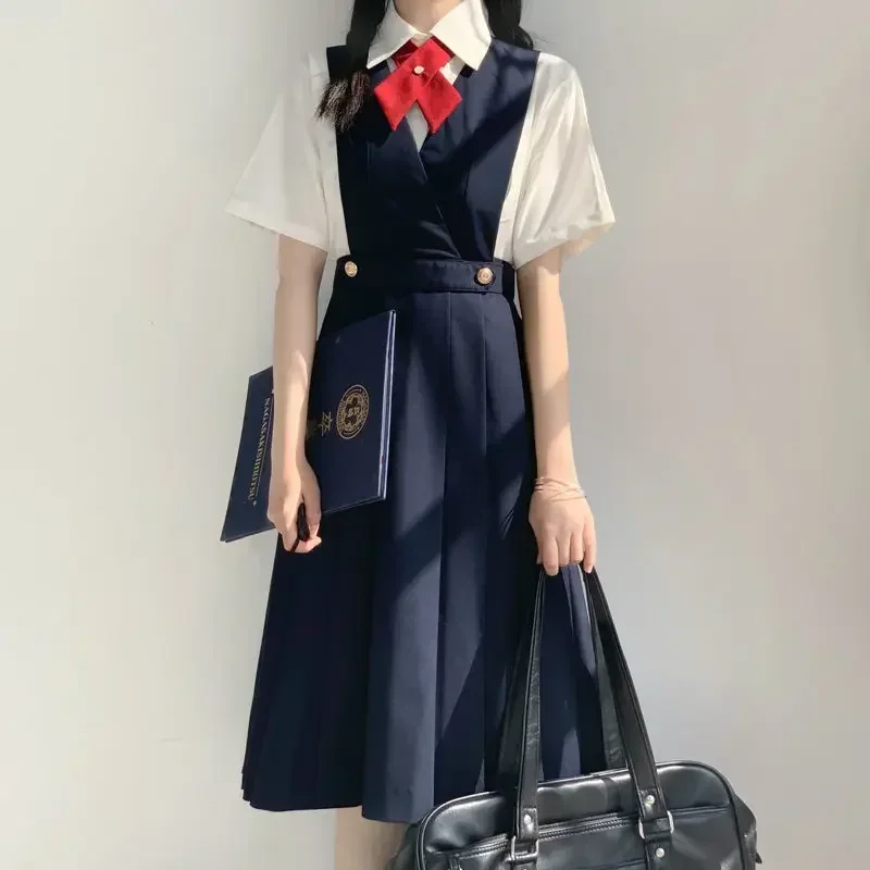 

2025 Jk Uniform Vest Preppy Dress School Uniform Suit New Original Basic Section Nurse Skirt Orthodox Spring Japanese yhas2