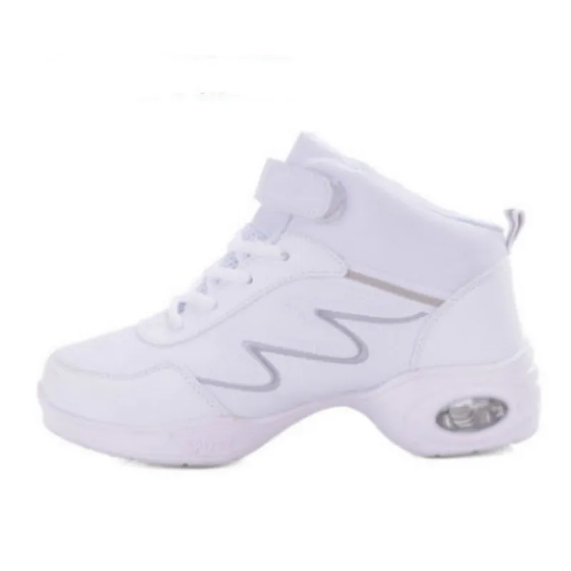 Dance Shoes Woman Ladies Modern Soft Outsole Jazz Sneakers Leather Breathable Lightweight Female Dancing Fitness Sport