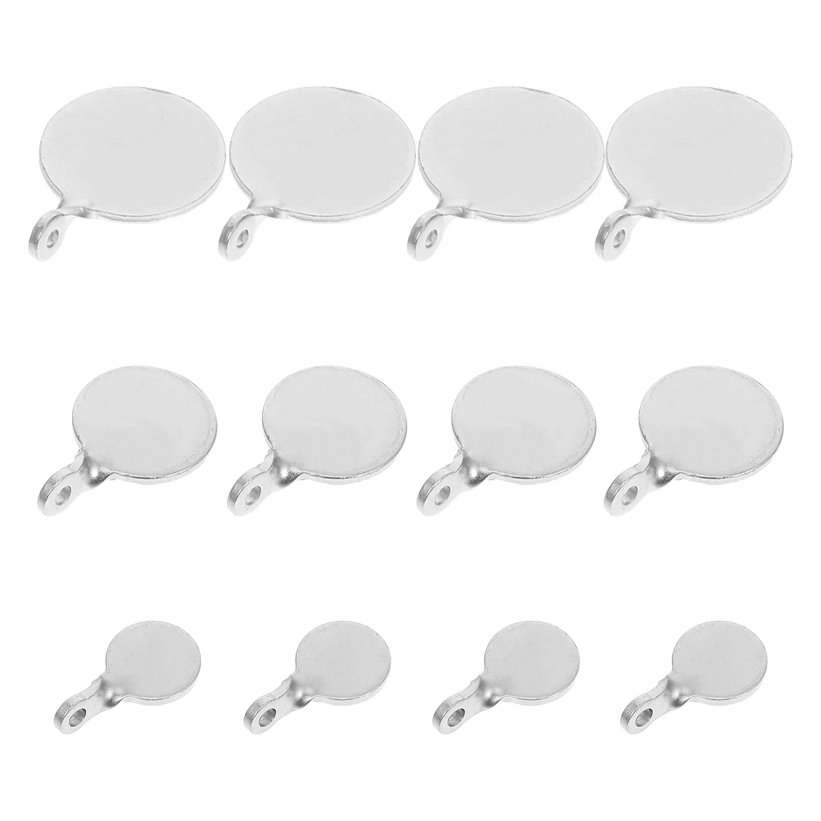 

12 Pcs Stainless Steel Target Sturdy Game Small for Outdoor Compact Train Silver Hooting Practice Tool