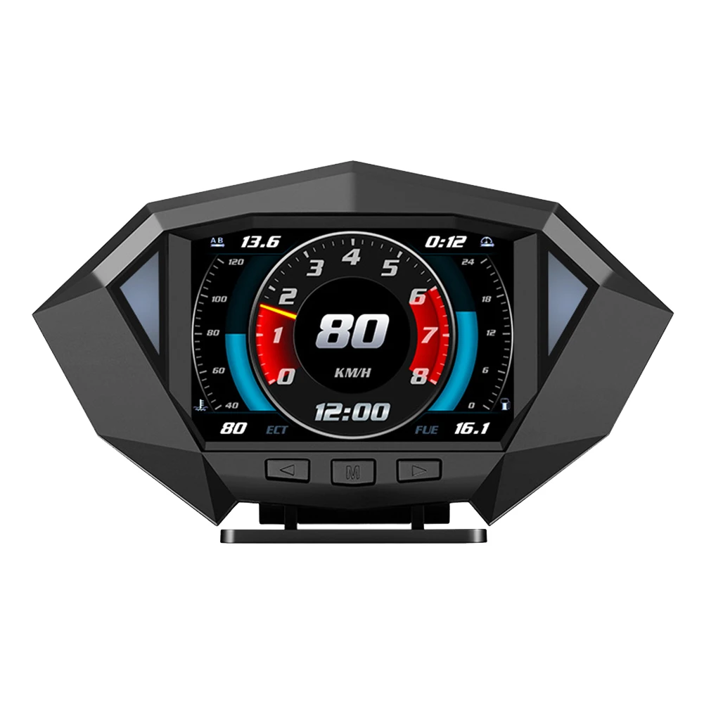 

Auto HUD Head Up Display Dual System Car Hud GPS OBD2 OBDII Speedometer Projetor Over Speeding Alarm RPM Indicator