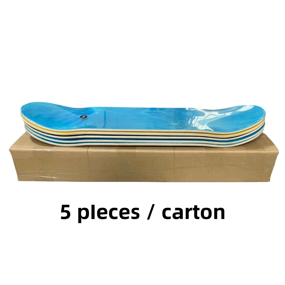 WOODSEN professional resin 7 Canadian maple 7.5 inch 7 ply 1-7 veneer stain deep concave blank skateboard deck