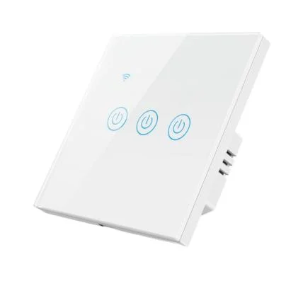 

5 шт., стандарт ЕС/Великобритании 1/2/3 Gang, современный умный сенсорный переключатель Tuya, Wi-Fi, стеклянная панель, переключатель света, общие реле, переключатель управления Alexa S