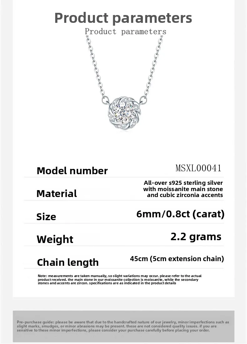 قلادة S925 مطلية بالروديوم 0.8 قيراط دائرية على شكل حرف D على شكل قلوب وسهام مويسانيتي للنساء - هدية أنيقة معتمدة من GRA.