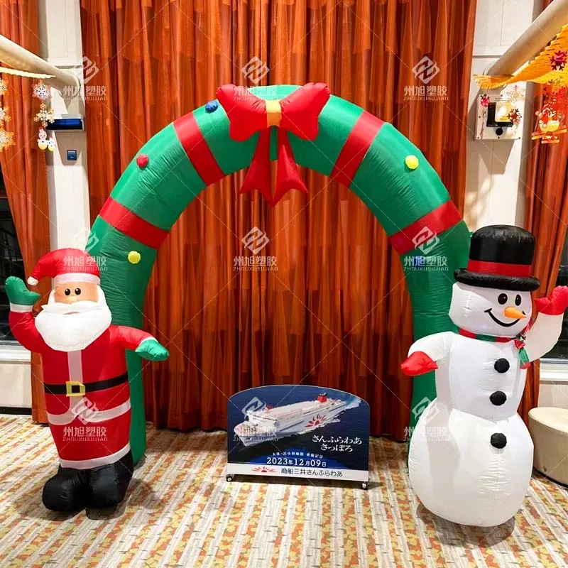 

Christmas Decoration Snowman,Santa Claus Inflatable Arch,Decorative Props for Festive Events