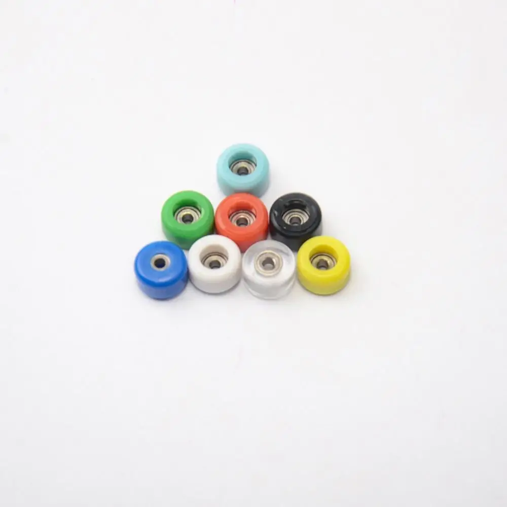 1/4Pcs New Professional Bearing Wheel Urethane PU+Metal Fingerboard Wheels Mini CNC Finger Skate Board Accessory