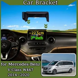 Car Mobile Phone Holder for Mercedes-Benz V-Class W447 2014~2020 360° Rotating Mount GPS Bracket Navigation Stand Accessories