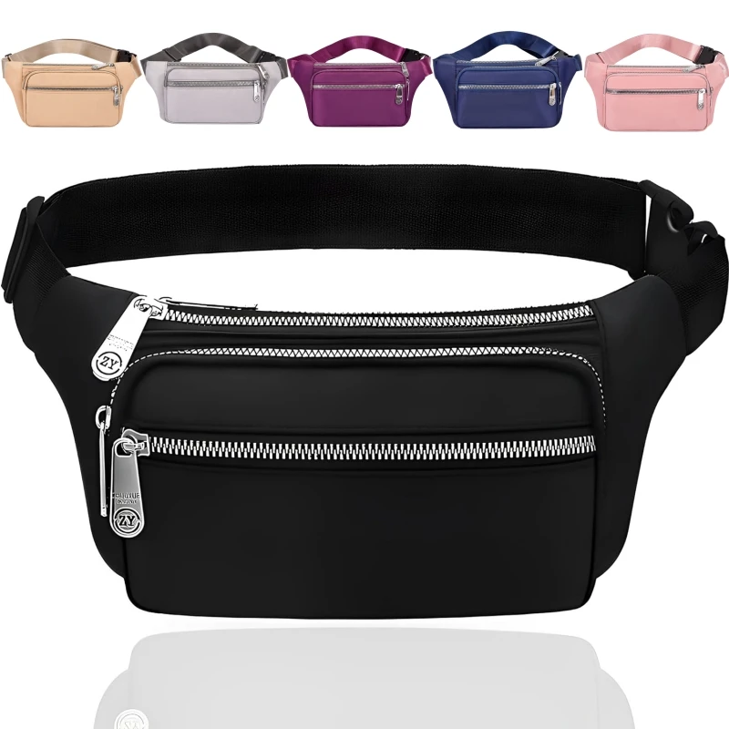 Waist Bag Waterproof Fanny Pack Running Waist Pack Bag Adjustable Belt Waistpacks for Men and Women Outdoor Sport Hiking Travel