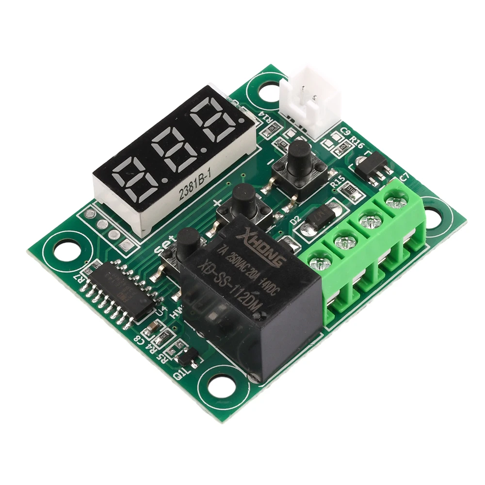 Módulo de termostato Digital de alta precisión W1209 DC 12V con rango de Control de temperatura de sonda de Sensor impermeable NTC-55 ° C~120 ° C