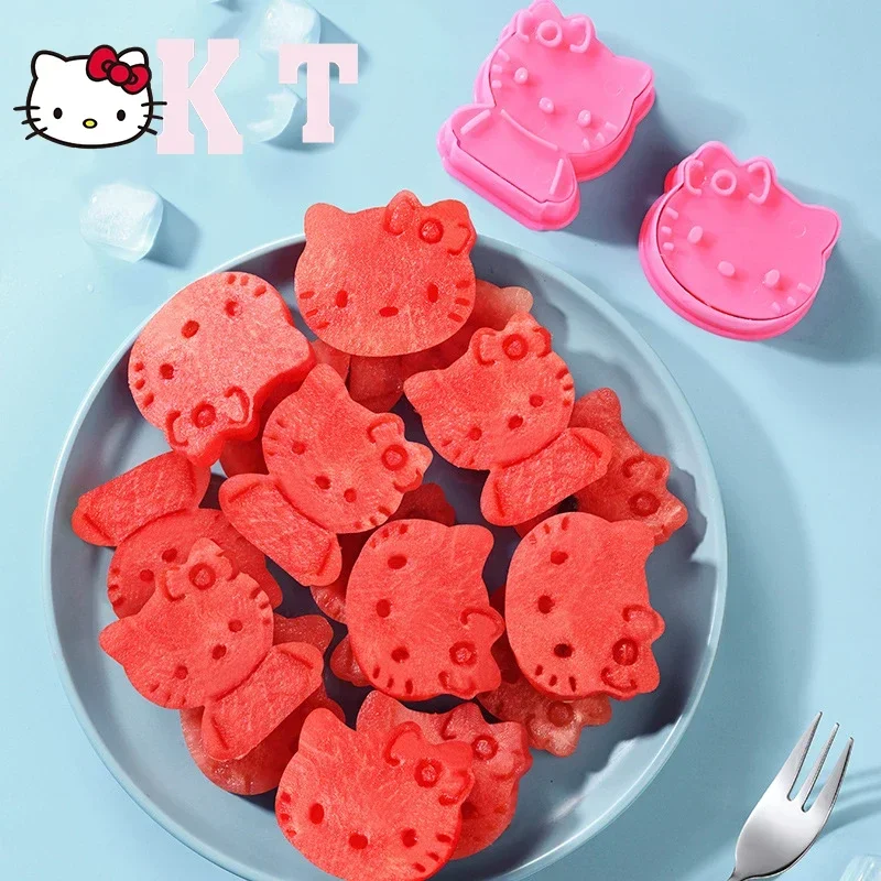 

Форма Hello Kitty, формочка для фруктового печенья, формочка для еды, аниме Kawaii, милый кот, кухонные аксессуары для выпечки, инструменты для торта, сделай сам, детские классические игрушки, подарок