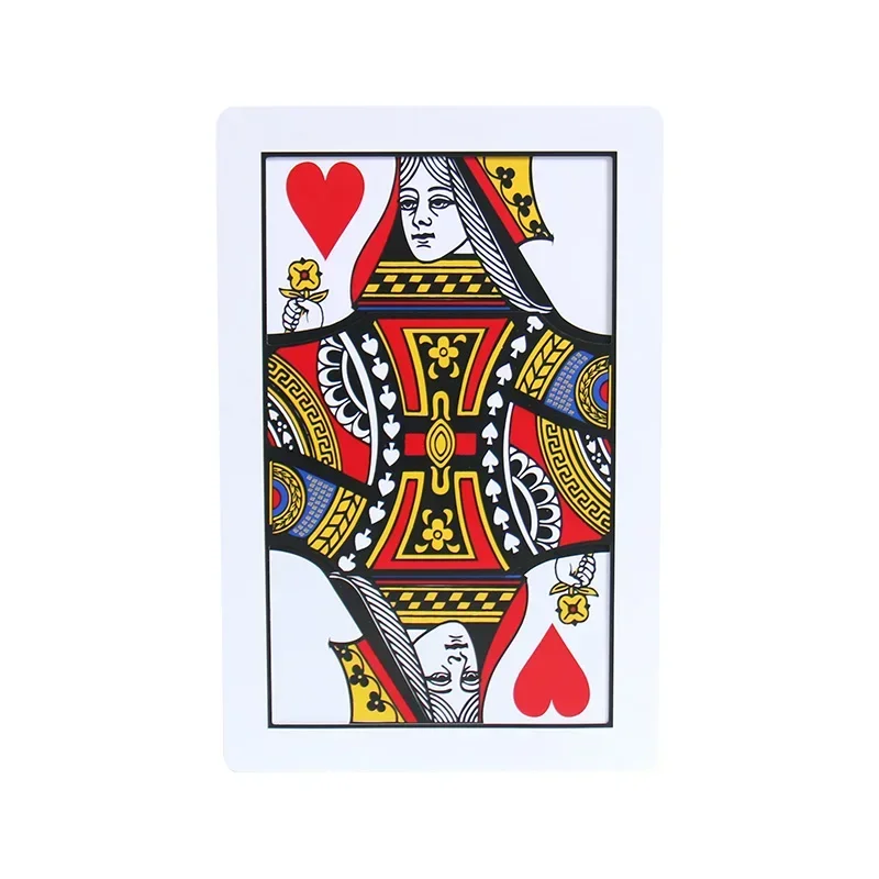 Q TO K Automatic Three Card Monte large size Poker Size 40*x26.4cmCard Magia Close Up Gimmick Props Accessories Fun