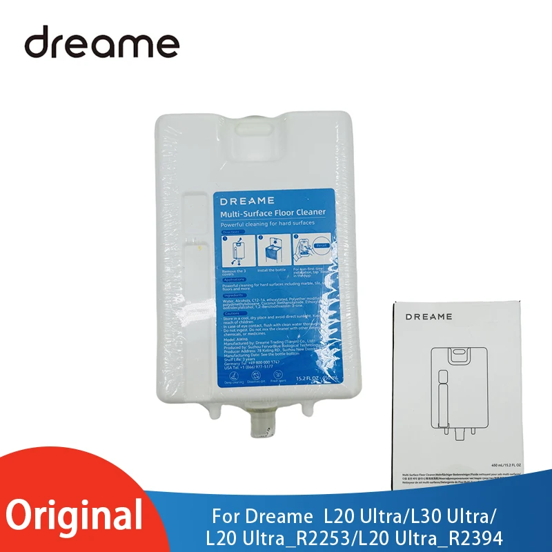 

Бутылка для очистки пола Dreame L20 Ultra/L30 Ultra/L20 Ultra_R2253/L20 Ultra_R2394, 450 мл