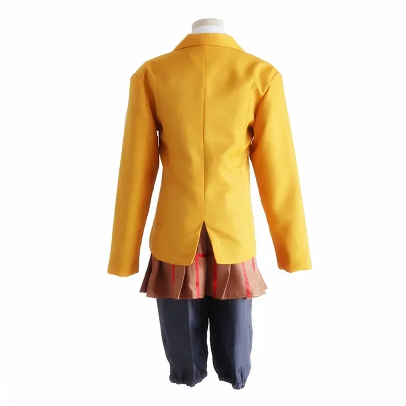 أنيمي السجن كوريهارا ماري ميدوريكاوا هانا زي الزي المدرسي البني سترة معطف أعلى شعر مستعار تأثيري أحذية YX9000x;4'b,5;y,8