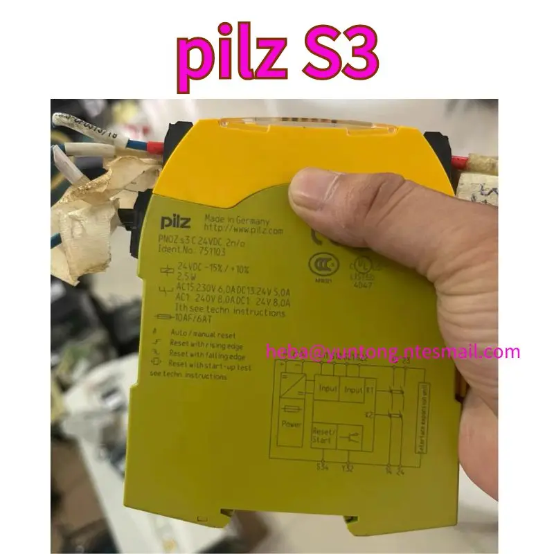 Used 751103 pilz S3 safety relay