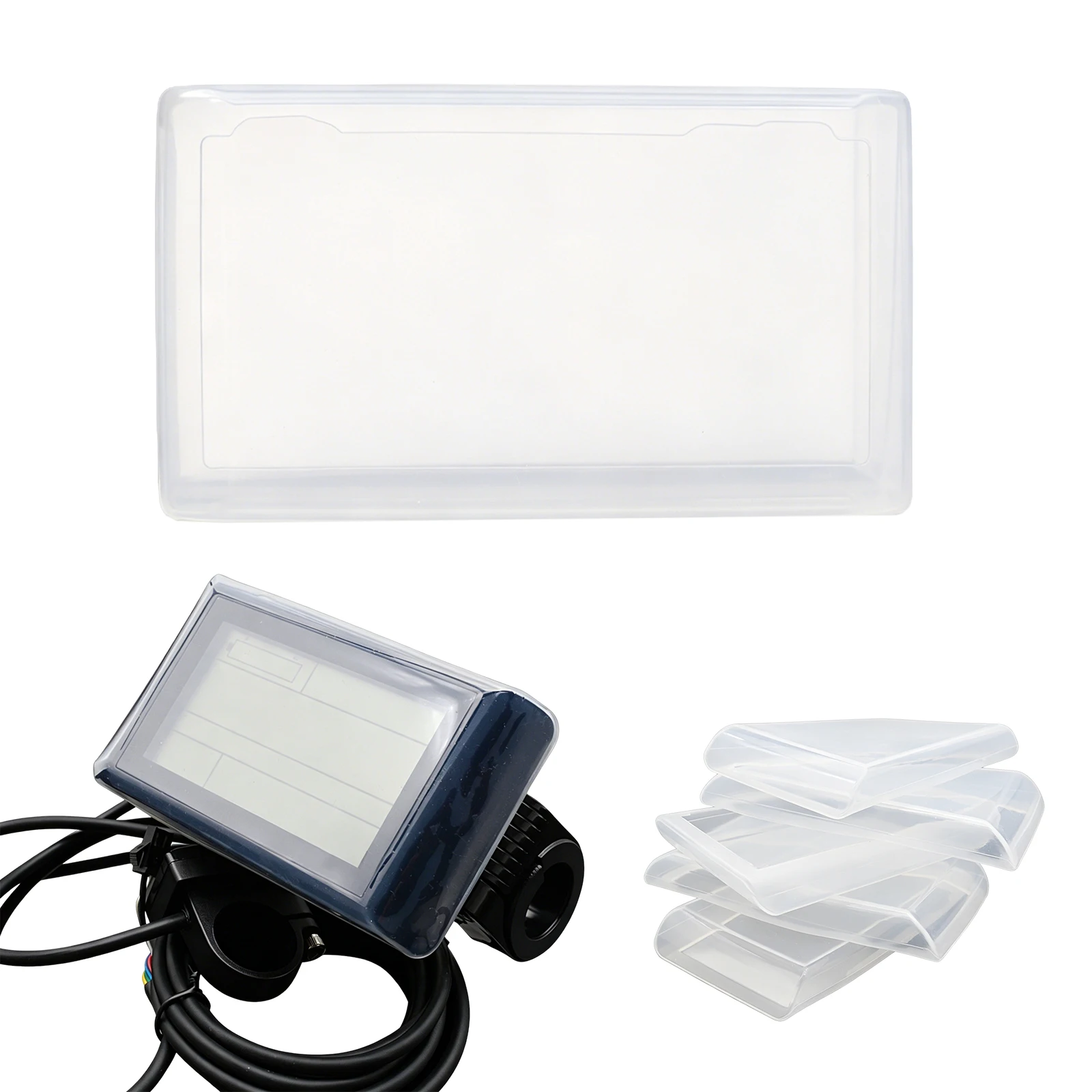 

SW900 Display Panel Rainproof Protector Wear Resist Silicone Transparent Protective Sleeve Anti-Scratch Electric Bike Accessory