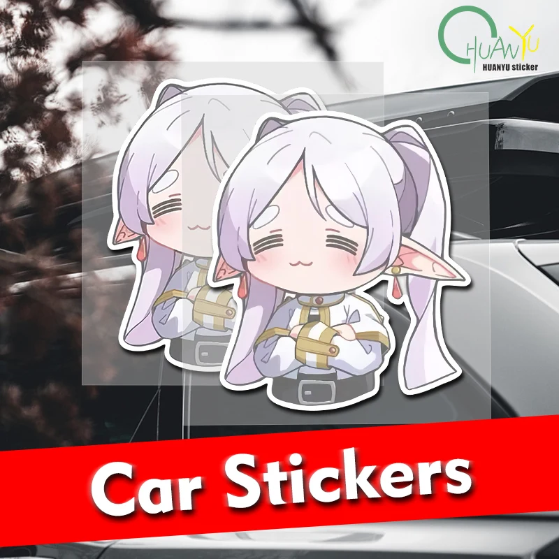 Cute Frieren Anime Wall Stickers Scratch Proof Graphics Living Room Bathroom Decal Wallpapers Home Mural