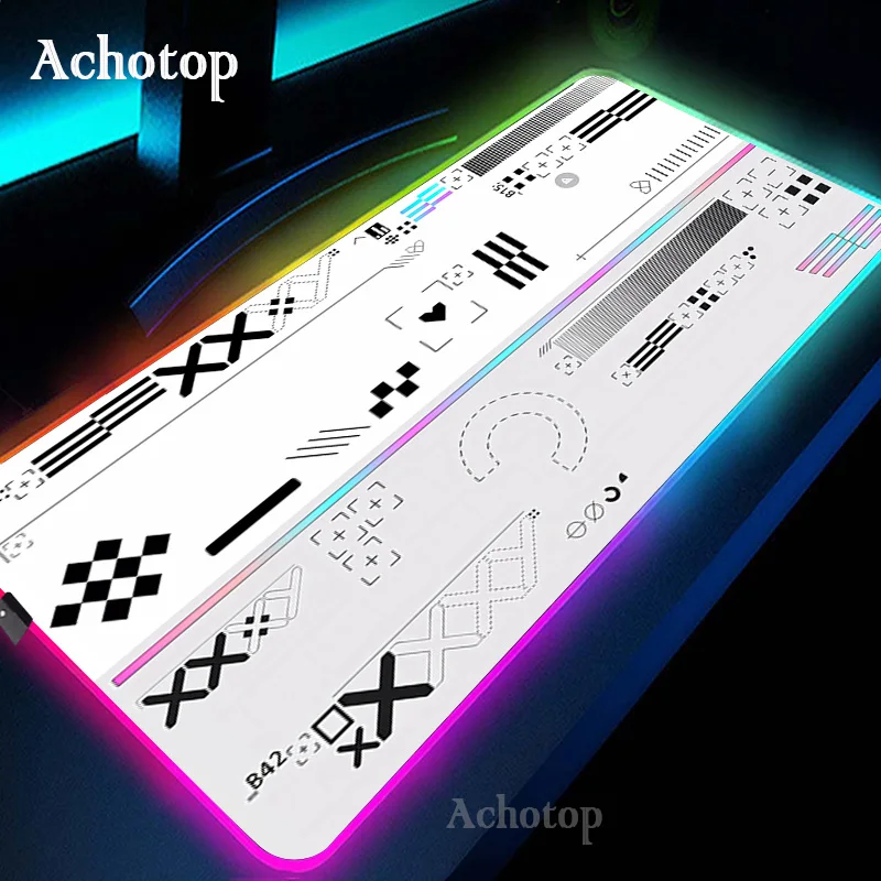 Alfombrilla de ratón RGB para Gamer, alfombra de escritorio LED grande, alfombrilla de ratón retroiluminada para ordenador portátil, alfombrillas luminosas para teclado, 900x400