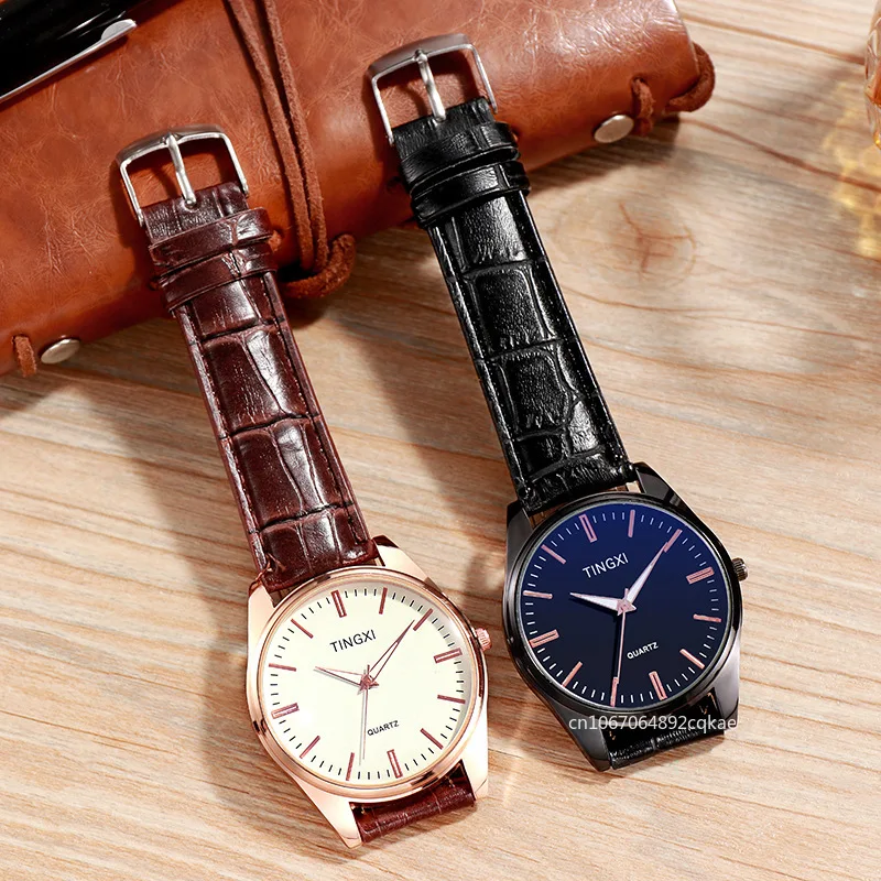 Simple Casual Men Wristwatch 2024 New Arrival Luxury Brand Top Quality Leather Band Quartz Watch Men Sport Watch Relogio Saat