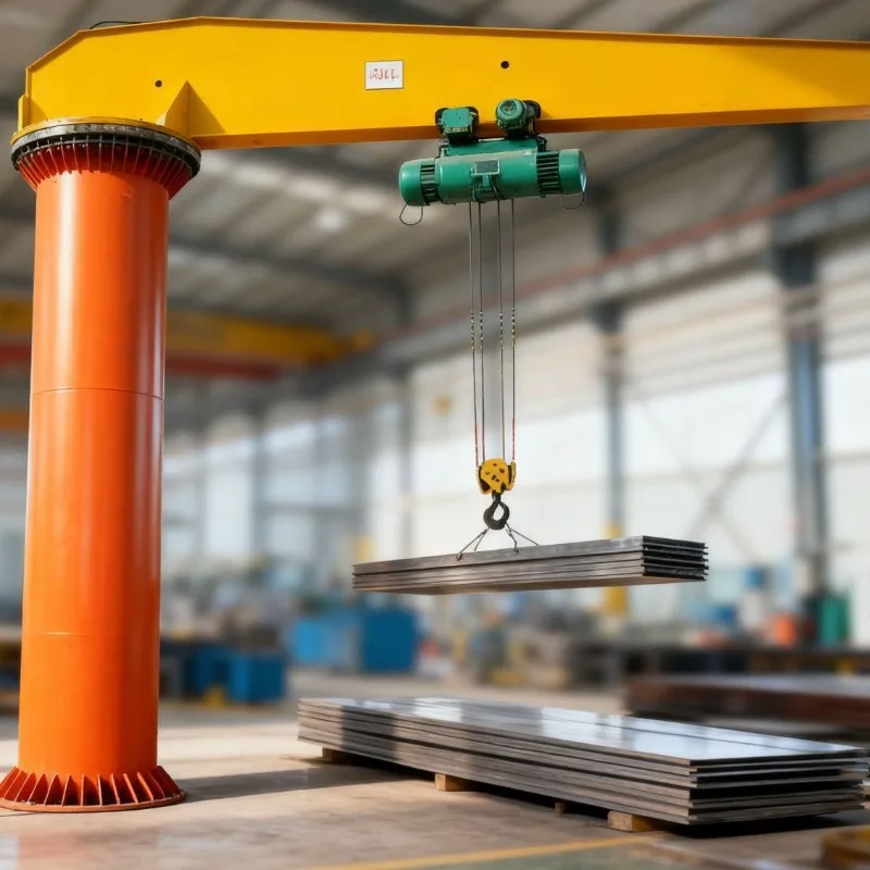 jib crane column type slip ring lathe warehouse remote control automatic cantilever crane