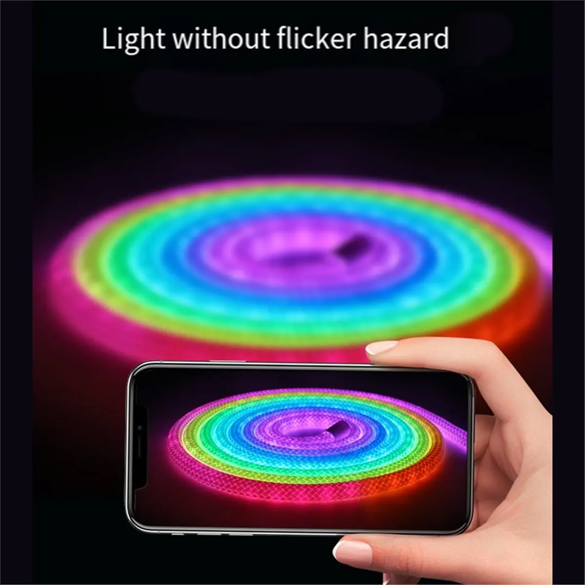 618 Mega Sale 360 Round Neon LED Light 5V 24key Bluetooth Kit Pixel Strip Addressable RGB IC Flex Reticulate Pattern Lamp IP67