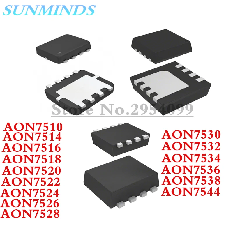 10PCS AON7510 AON7514 AON7516 AON7518 AON7520 AON7522 AON7524 AON7526 AON7528 AON7530 AON7532 AON7534 AON7536 AON7538 AON7544