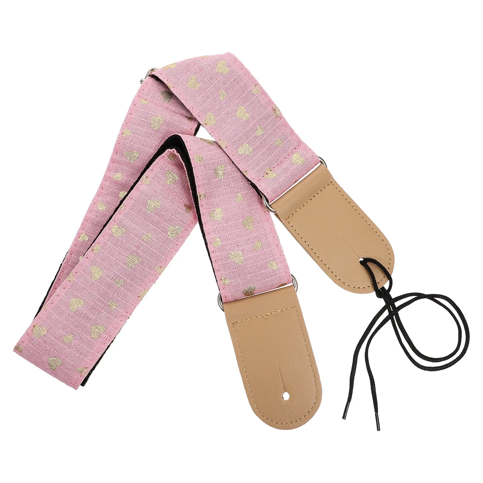 1Pcs Fashion Guitar Strap Pink High-Quality Lightweight Adjustable Guitar Belt for Acoustic Electric Bass Instrument Accessory view 2