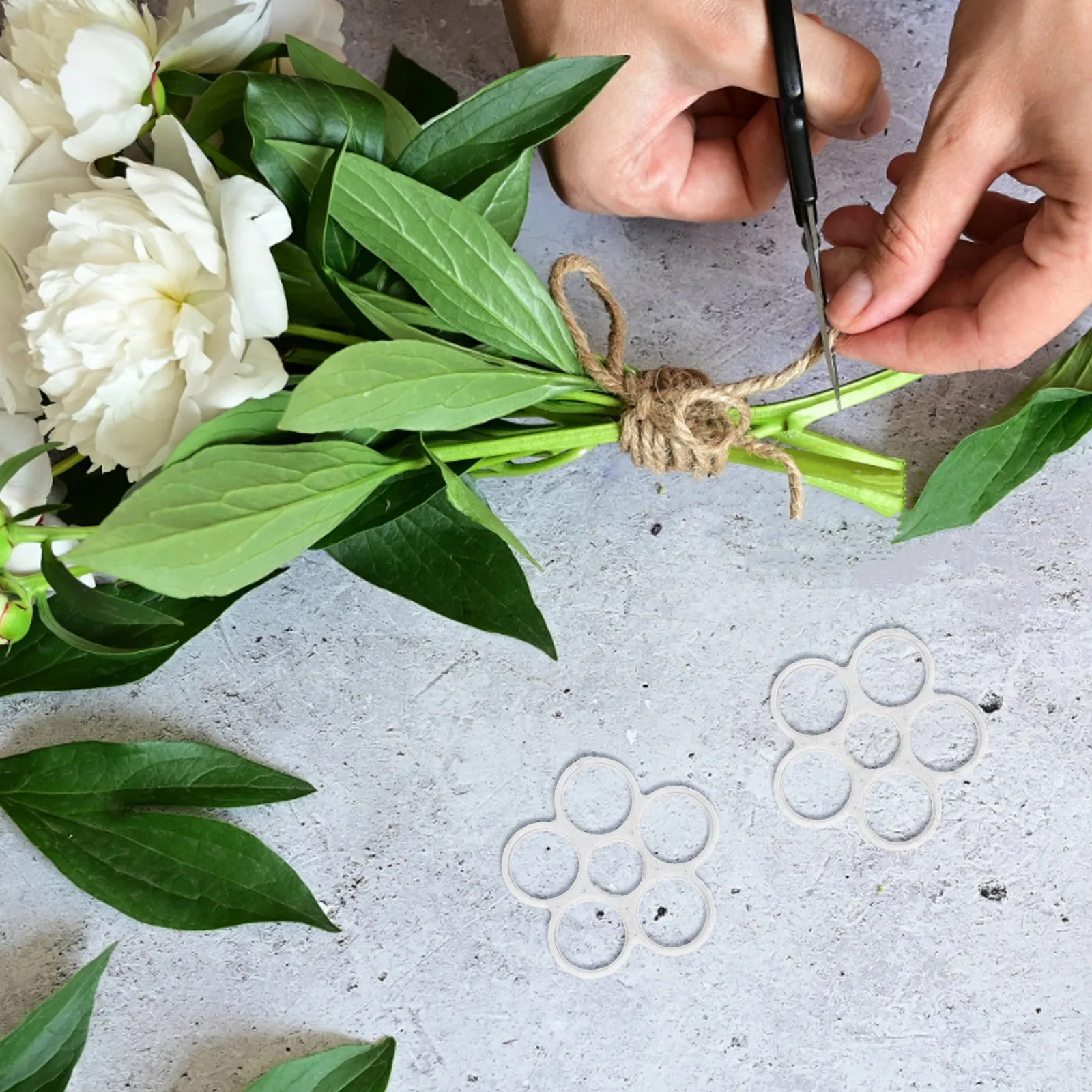 Wedding Support - 4Pcs Reusable Flower Arrangement Holder 6-Hole