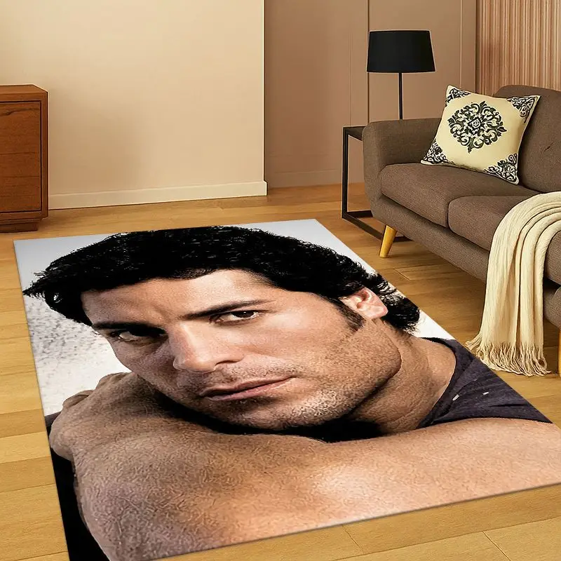 Latin Pop Chayanne Puerto Rican Living Room Non-Slip Area Rug Soft Carpet for Bedroom  Playroom Sofa,Home Decor Doormat Gift