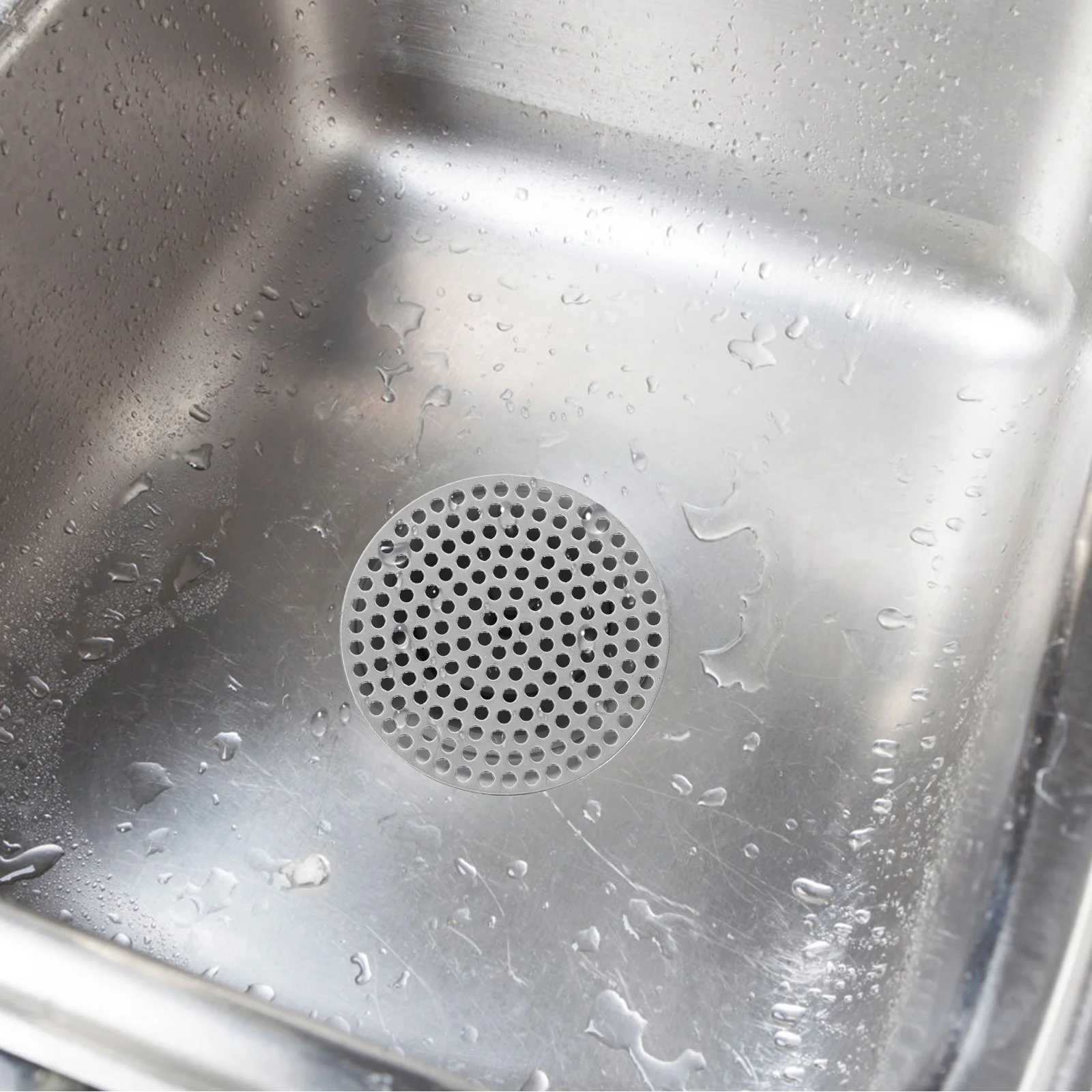 

4 Pcs Hair Stainless Steel Floor Drain Cover Sink Plugs Bathroom Drainer Catcher for Shower