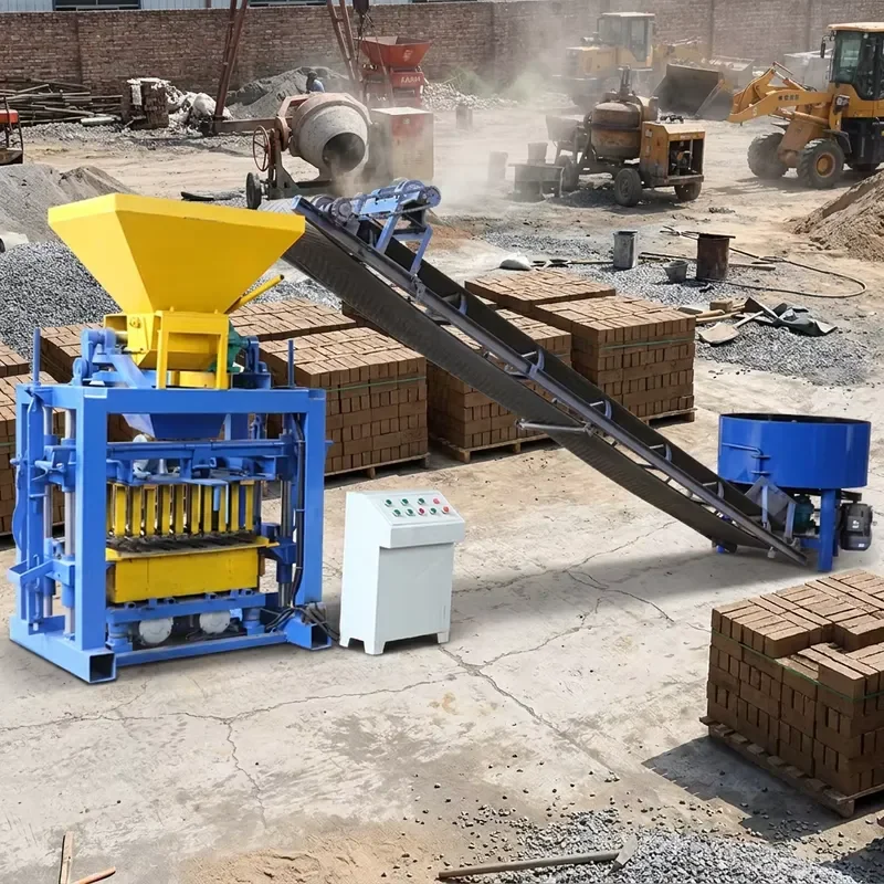 Seller Semi Automatic Concrete Block Making Machine QTJ4-35 Hollow Brick Machine ISO CE
