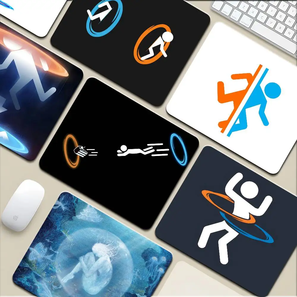 Portal 2-Spiel, kleines Mauspad, Tastatur-Pad, Laptop-Kissen, rutschfeste Schreibtischunterlage