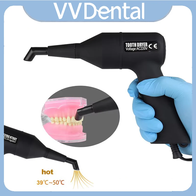 

VVDental Сушилка для зубов Высокотемпературная сушилка для зубов Ортодонтическая сушильная машина с двумя насадками Лабораторное оборудование для стоматолога