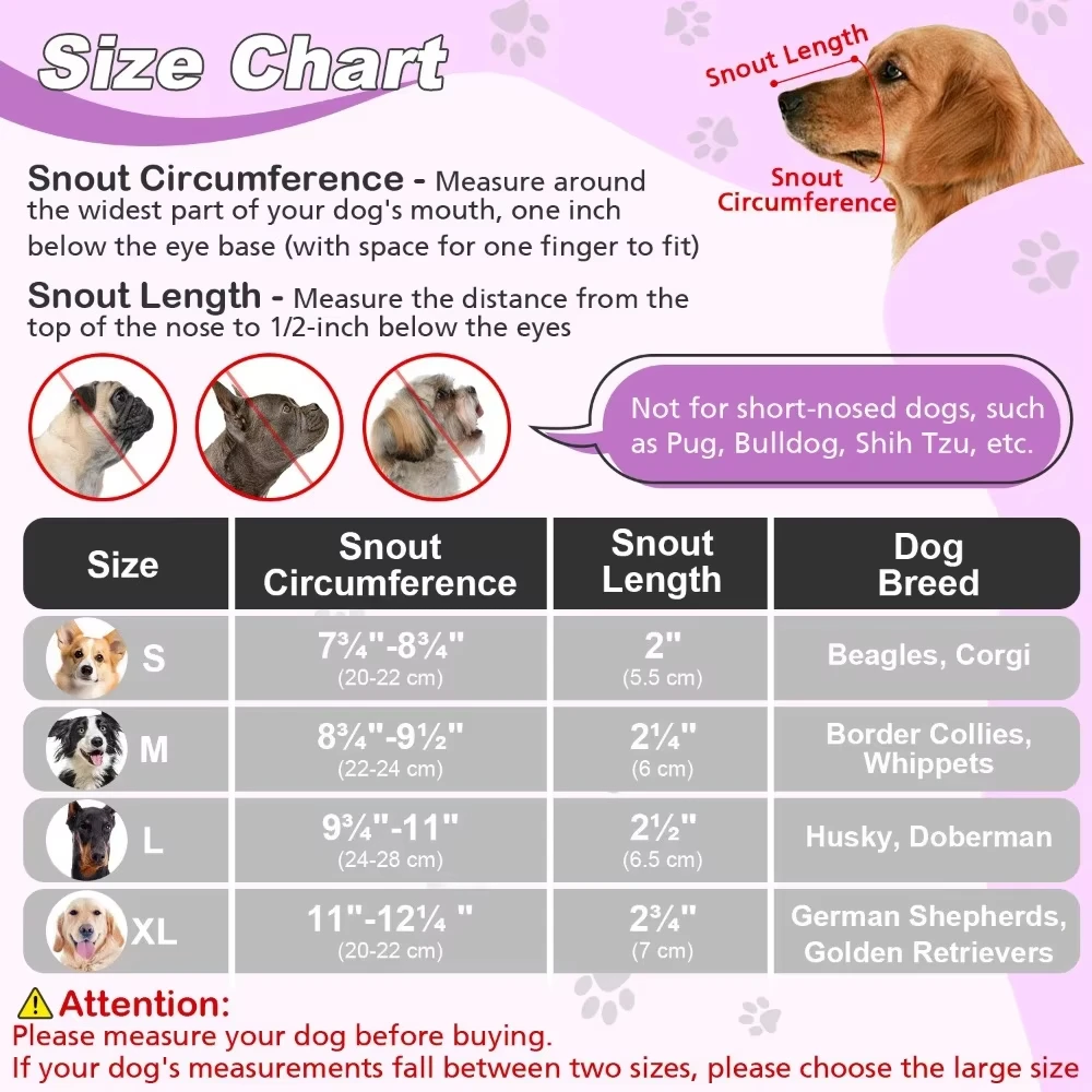 Haustier Hund Mund Abdeckung Maulkorb Anti-Stanzen Maulkorb Anti-Backen Anti-Beißen Atmungsaktive Mesh Spezielle Anti-Lecken mund – Detail 5