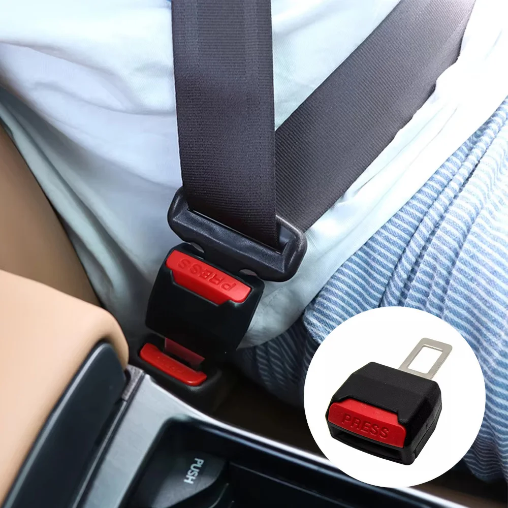 Car Seat Belt Clip Extender Safety Seatbelt Lock Buckle Plug Thick Insert Socket Extender Safety Buckle Seat Belt Accessorie