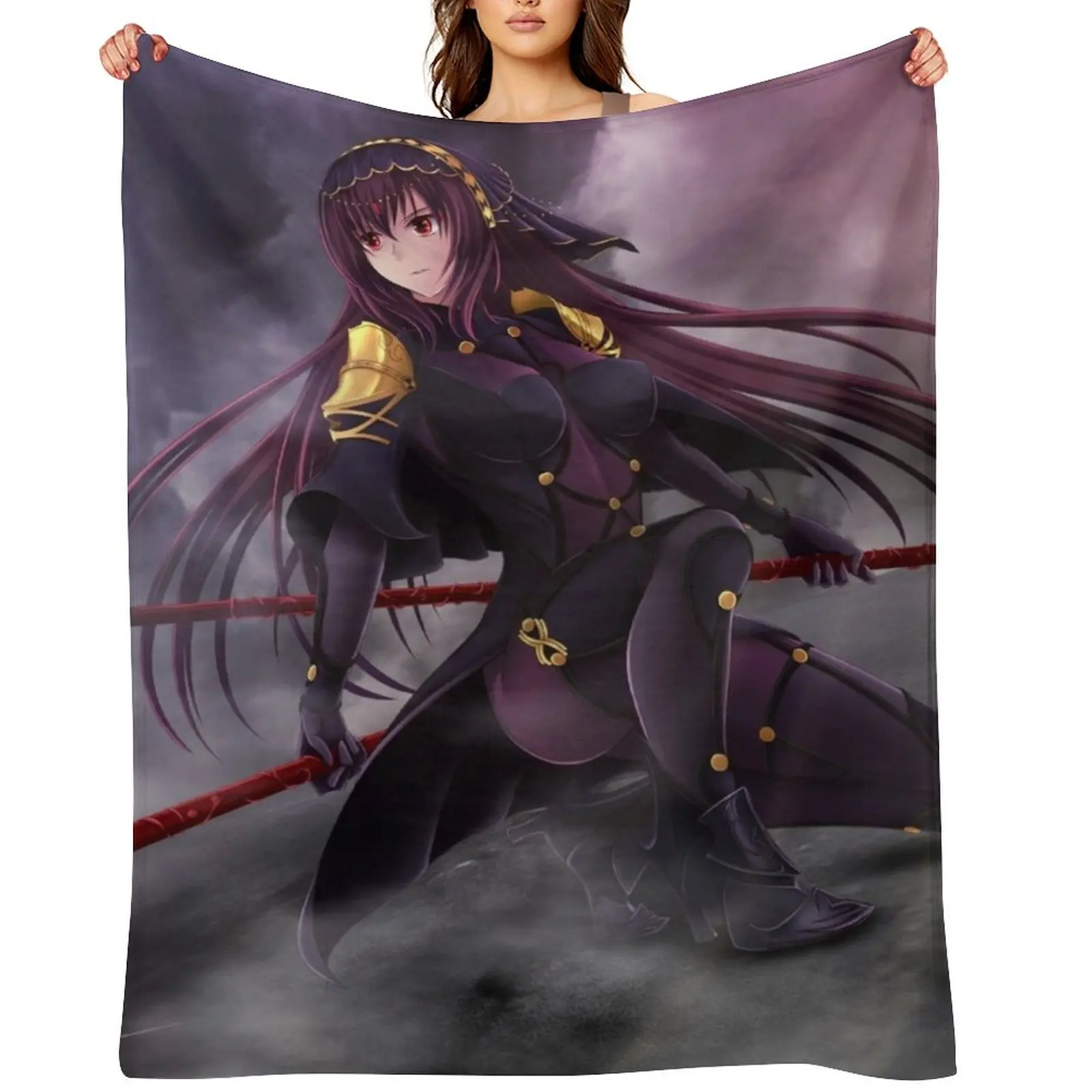 

Scathach Throw Blanket Tourist Thermal Soft Polar Blankets