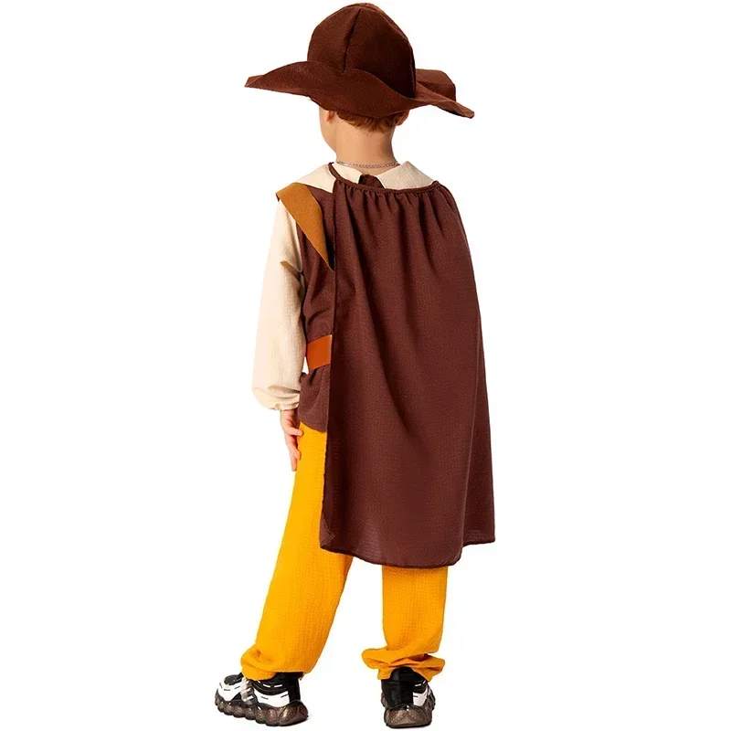 2024 New Arrival Boy Archer Woodsman Child Costume Medieval Adventurer Costume For Kid