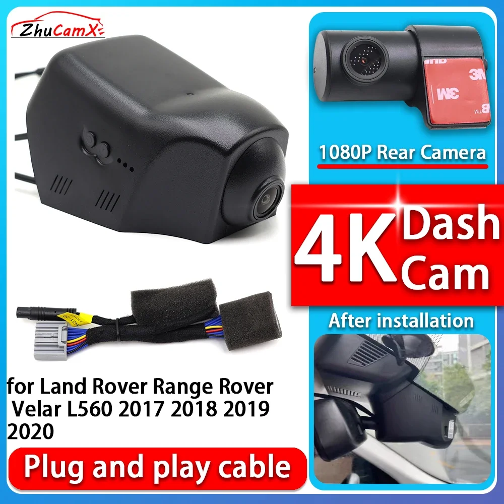 

4K 2160P Plug and Play DVR Dash Cam Video Night Vision for Land Rover Range Rover Velar L560 2017 2018 2019 2020