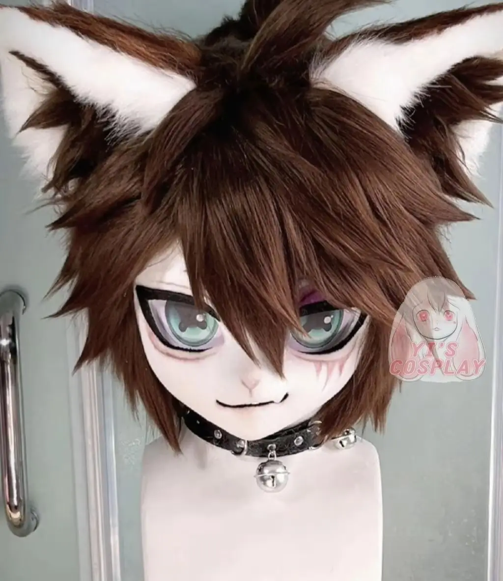 Fursuit رئيس اليدوية Yis تأثيري مخصص فروي رئيس Kigurumi رئيس تأثيري كيمونو سماعات الوحش مخصص Fursuit كيمونو رئيس