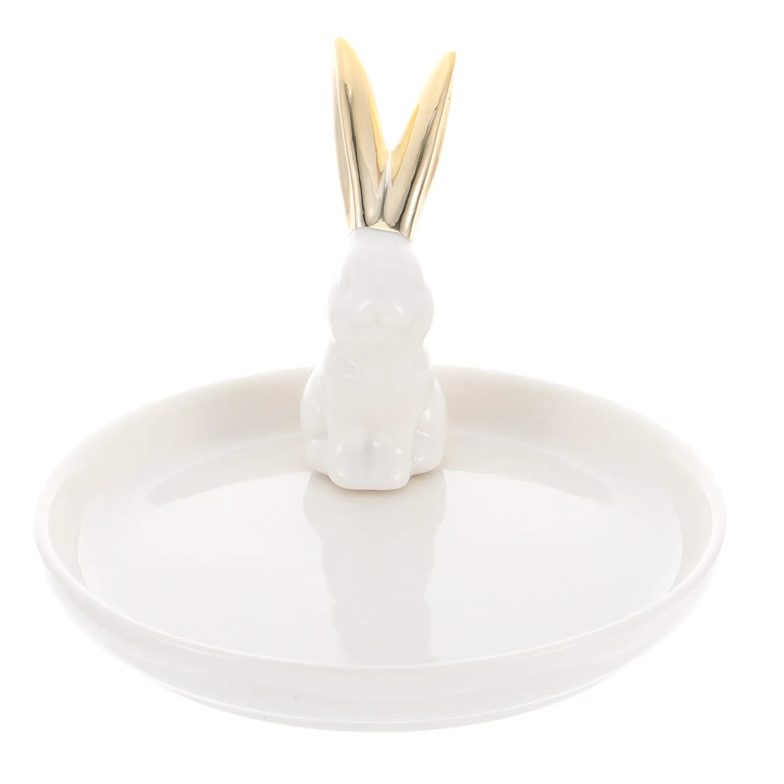 

1 шт. Премиальный керамический поднос для хранения украшений, креативное настольное украшение, декоративная тарелка для колец для дома, туалетного столика, демонстрации ювелирных изделий