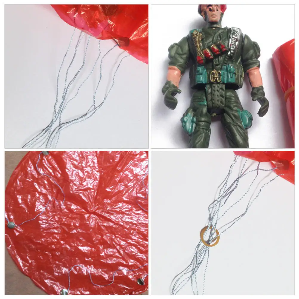 

10Pcs Parachute Soldier Outdoor Flying Fun Kids Mini Soldier Parachutes Plaything for Party Favors Gifts Boys Girls