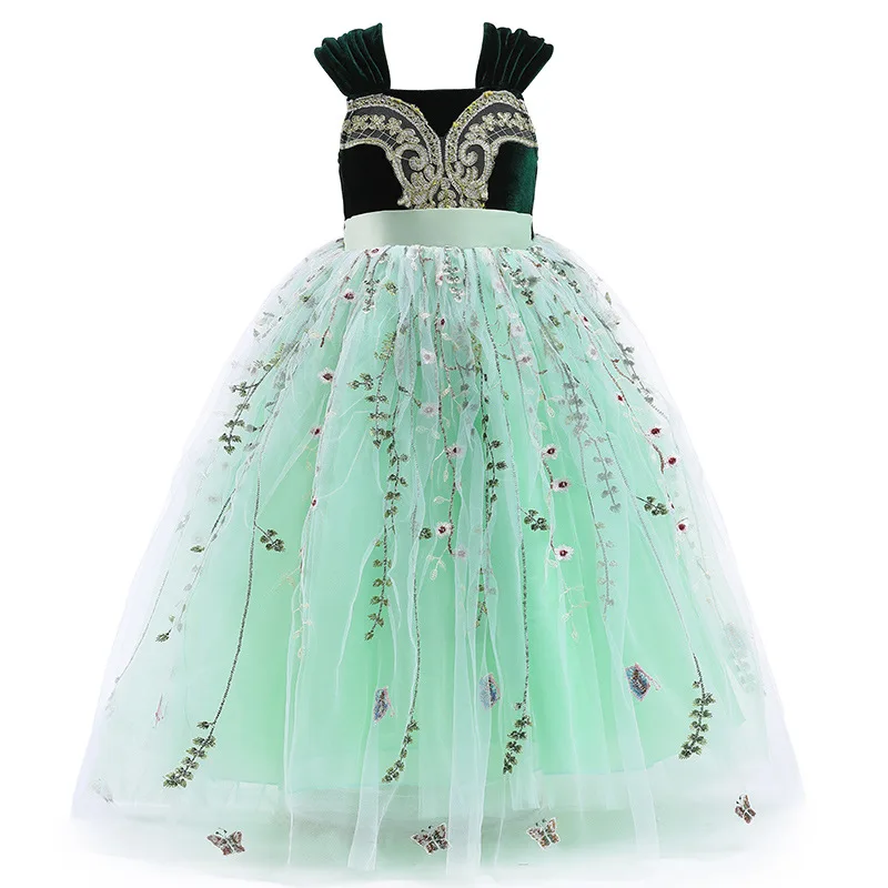 Children Elegant Princess Costume For Kids Halloween Dresses For Girls Christmas Evening Party Gown Bridesmaid Clothes 3-10 Year