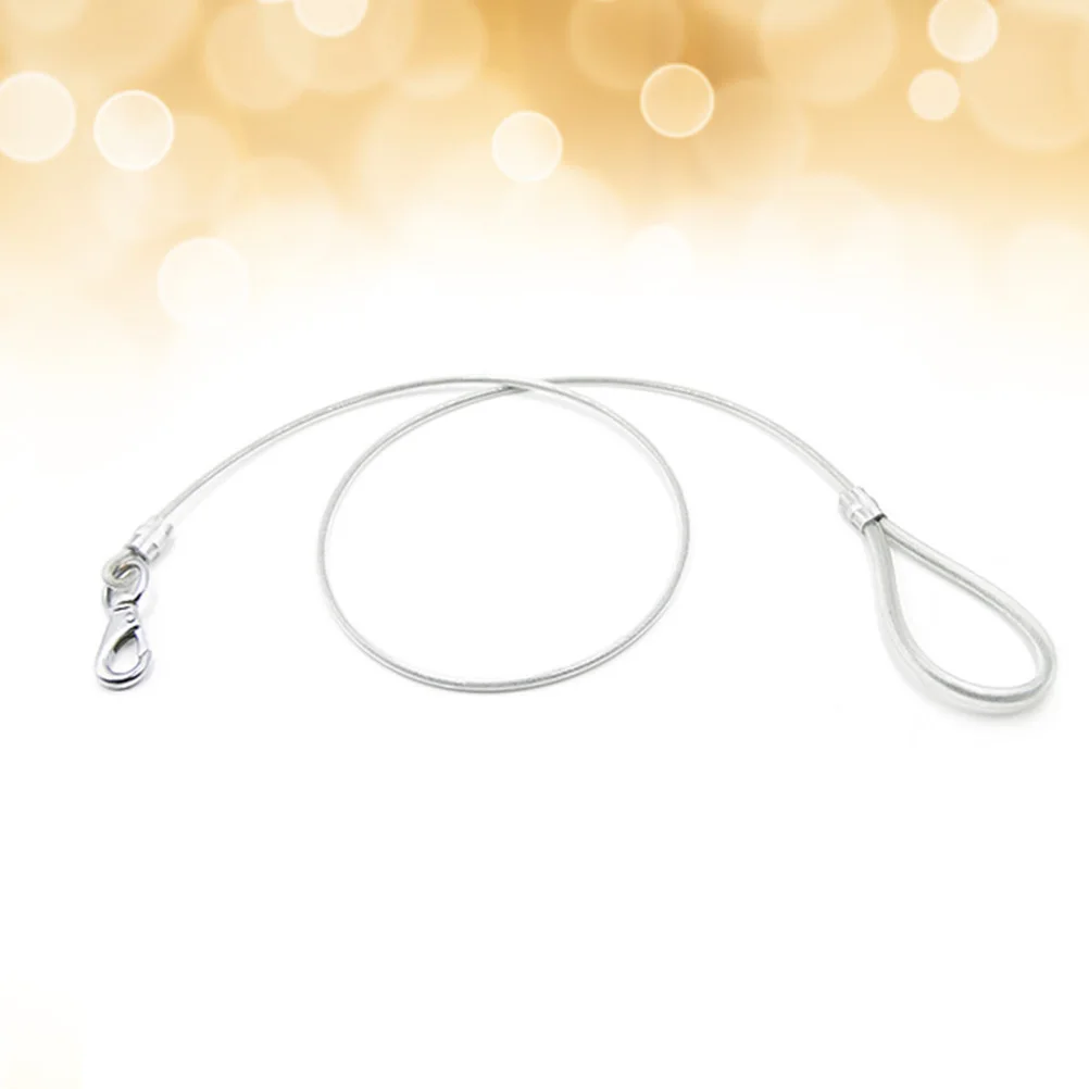

Premium Chew Proof Dog Leash Steel Wire Training Lead For Large Dogs 0.6 X 120Cm White Waterproof Bacteria Resistant Easy Clean