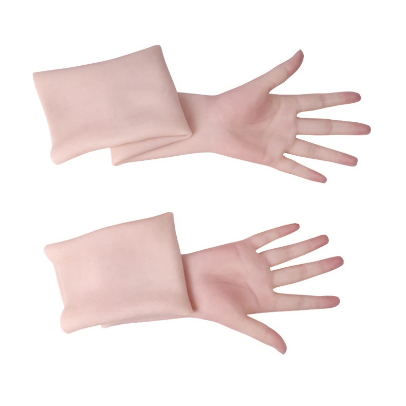 Silicone Artificial Gloves for Covering Scars After Surgery Artificial Limb Hand Model for Men