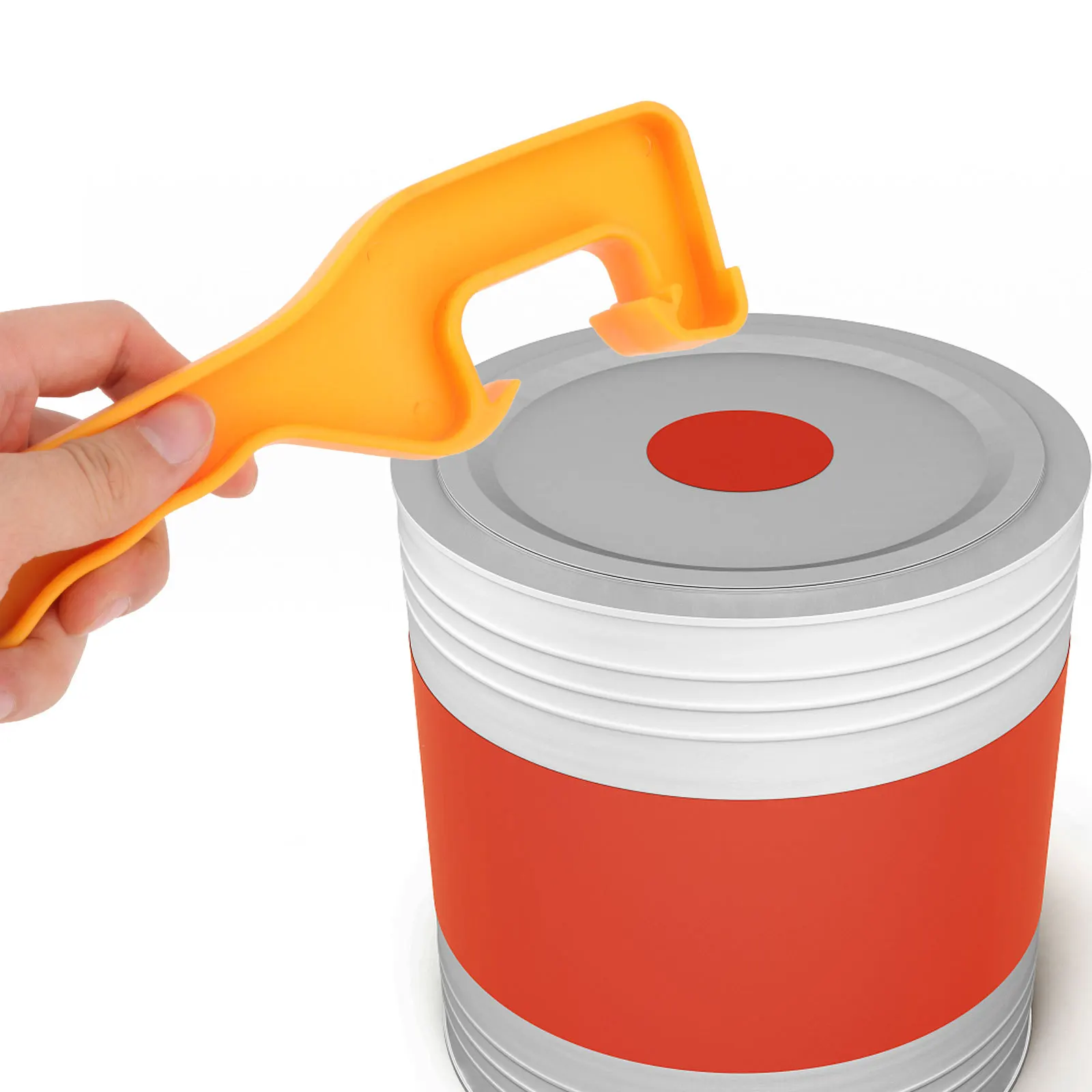 

4Pcs Universal Lid Can Opener Bucket Wrench Tool Sturdy Anti Rust Wear Resistant Finger Grooves Bucket Lid Opener